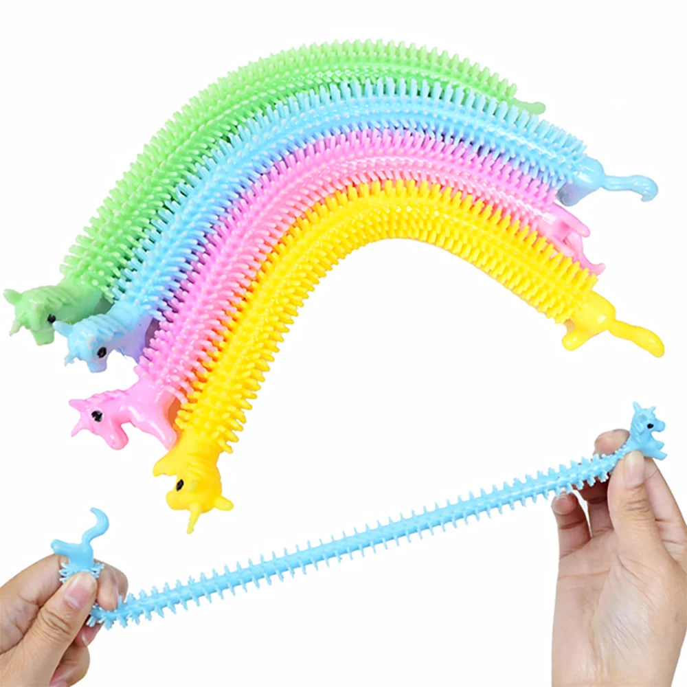 Silicone world Worm Noodle Stretch String TPR Rope Anti Stress Toys String Fidget Autism Vent Toys Decompression Toys Vent Toys