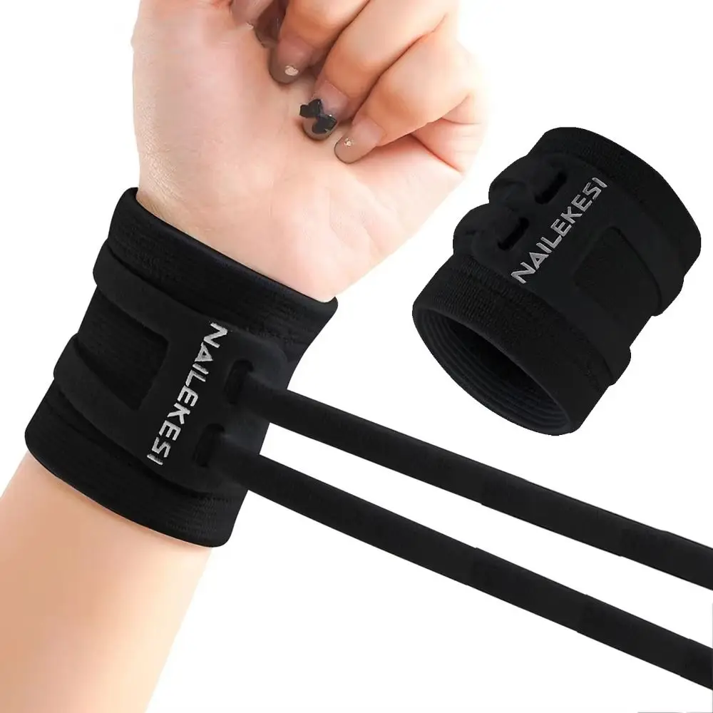 1pc Ultra-Thin Wrist Support Straps Compression Adjustable Wrist Wraps Dual Straps Lightweight Wristband Workout Weightlifting