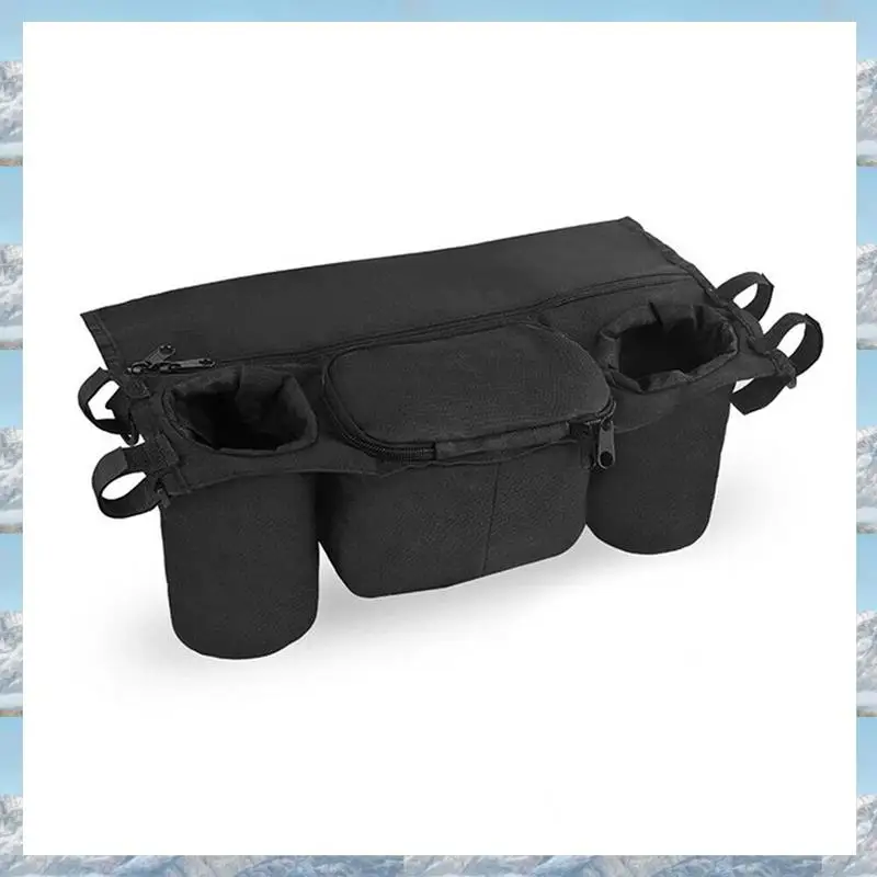 

L81A 2025-2X Pram Baby Holder Storage Cup Pushchair Bottle Stroller Buggy Bag Organizer