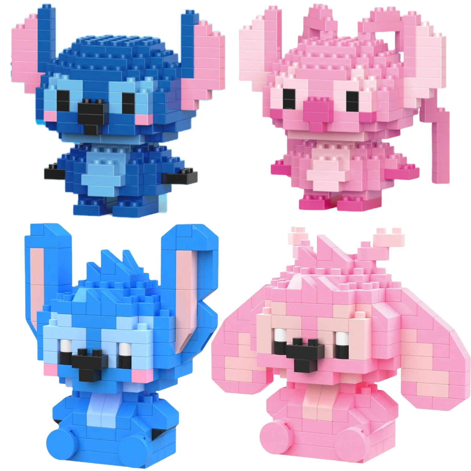 Building Blocks Particle Cartoon Kawai Desktop Ornaments Halloween Birthday Gifts Christmas Toys Cuddly Toy Dinosaur Puzzle