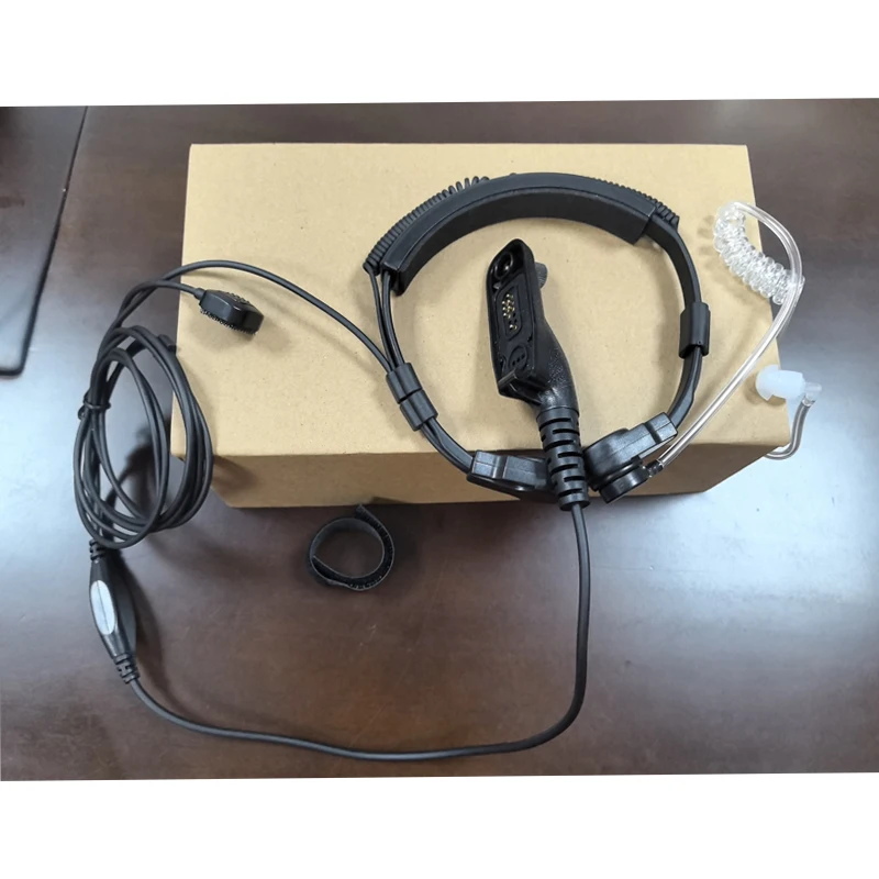 Throat Controlled Earphones Compatible with Motorola Walkie Talkie XIR P8260 P8268 P8668i P8200 P8208 D8235 GP328D+ XPR6550 XPR