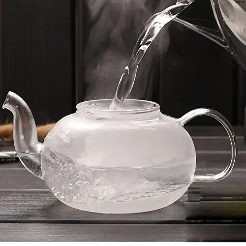 240ml/1000ml Filterable Heat-resistant Thickened Glass Teapot High Borosilicate Glass Flower Tea Pot Heatable Glass Tea Set