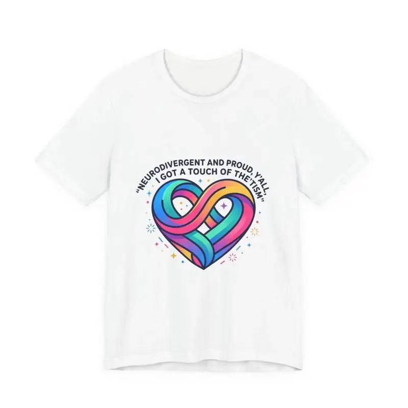 Neurodivergent And Proud Heart Autistic Pride T-Shirt
