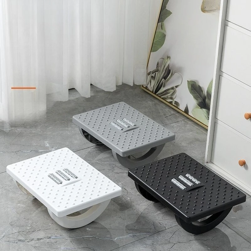 Office Foot Rest Stool Semi-circular Rocking Anti-slip Under Desk Footrest Household Foot Stool