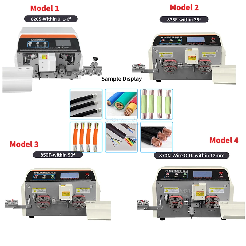 Touch Screen Automatic High Speed Precision Inner And Outer Thick Wire Stripping Machine