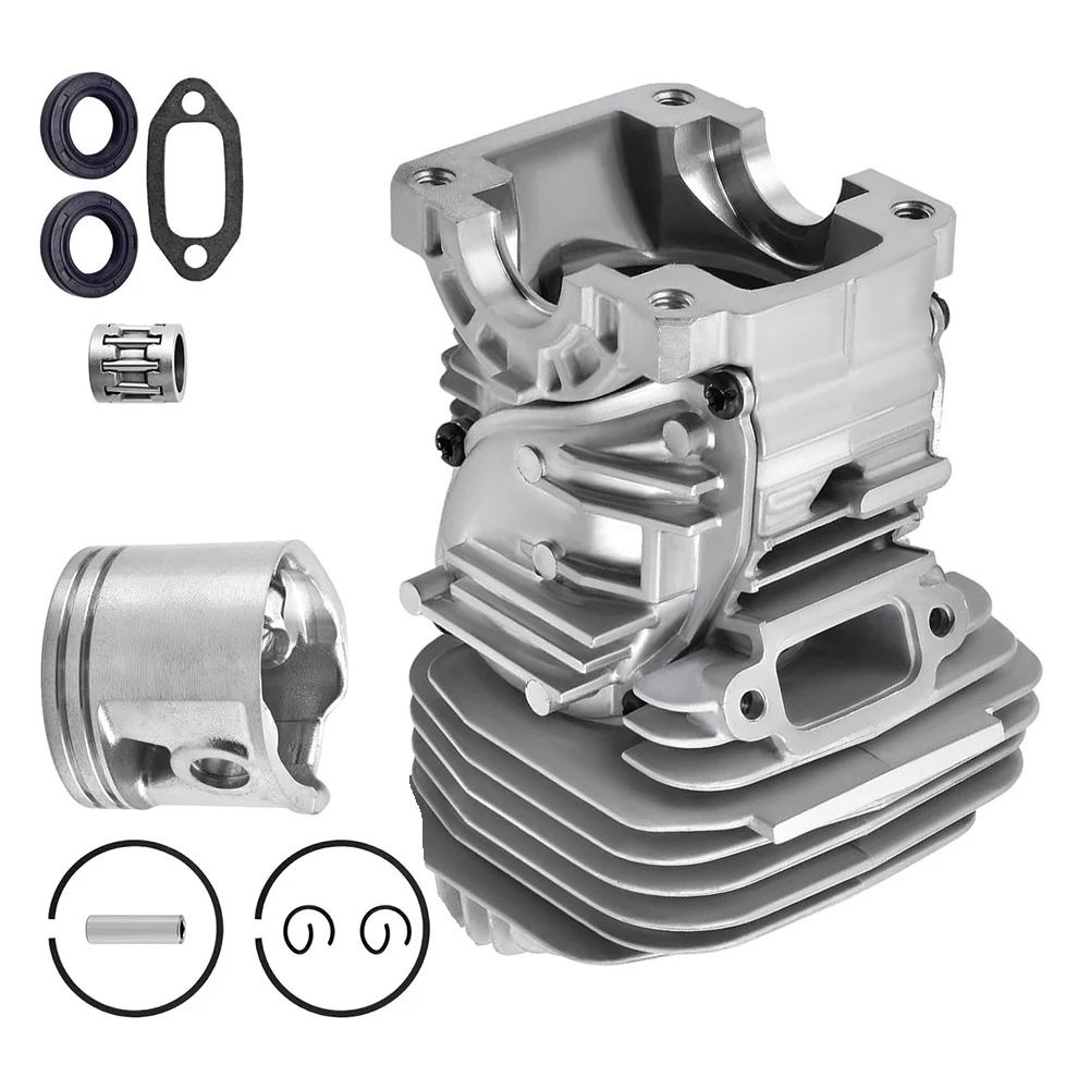 

1Set Cylinder Piston Kit With Needle Bearing/Oil Seals/Gasket 47mm For MS291 MS291C MS271 Chainsaws 1141 020 1206 Garden Tool