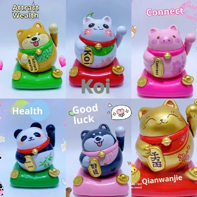 

Аутентичные солнечные богатства кошка витое яйцо слепая коробка милый орнамент панды мультяшная кукла ручной работы настольный орнамент подарок