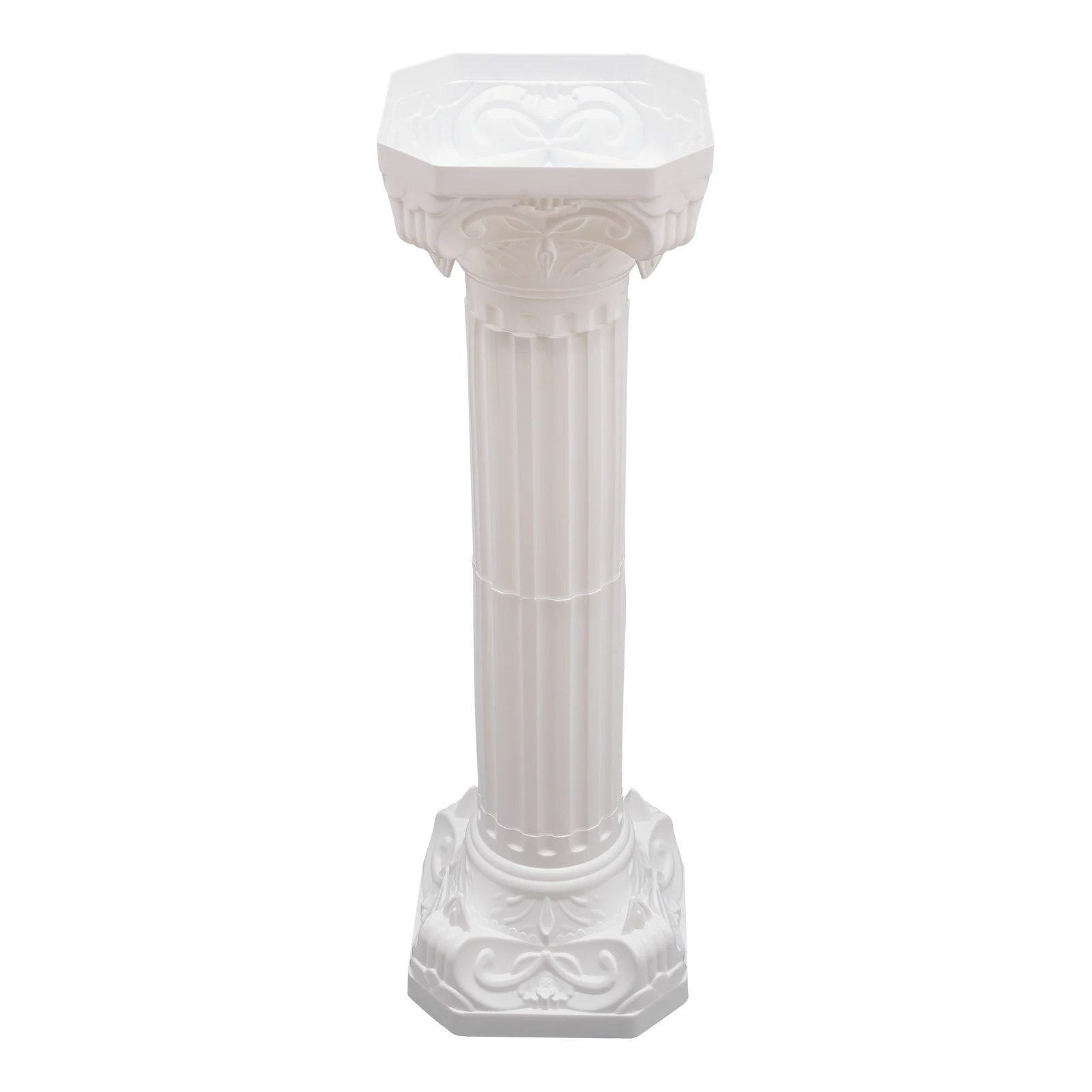 

4/2Pcs/Set Wedding Roman Column Pillars, 34.65 Inch Artistic Column Greek Pillars Plastic Flower Pots Holder for Indoor Outdoor