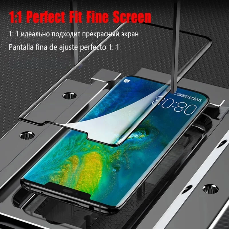 Protectores de pantalla de vidrio templado para huawei mate 30 20 pro 20X 10 lite 9, cubierta completa, dureza 9h, 2 unidades