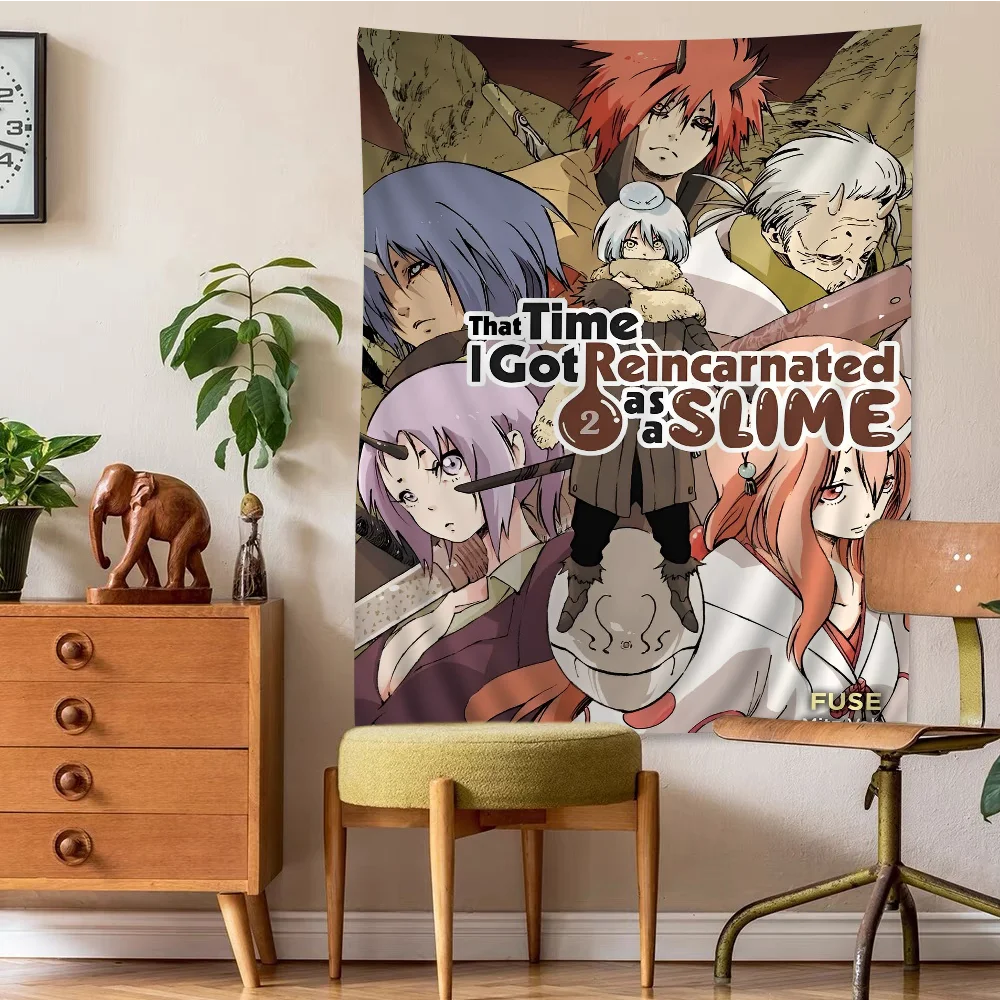 T-That Time I Got Reincarnated As A Slime Cartoon Tapestry Art Science Fiction Room Home Decor Art Home Decor