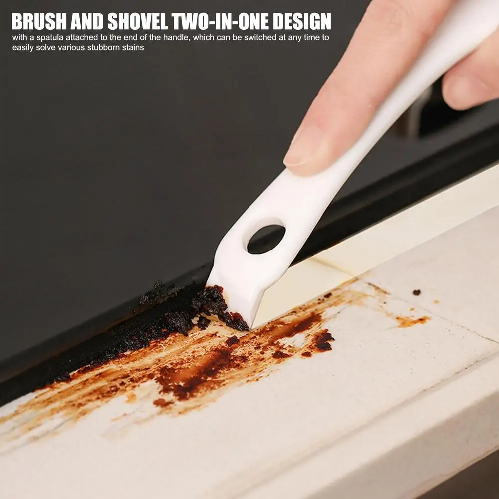 Grill Brush V-shaped Hooked Brush and Scraper Multifunctional Barbecue Kit Net Cleaning Brush for  Kitchen Gadget