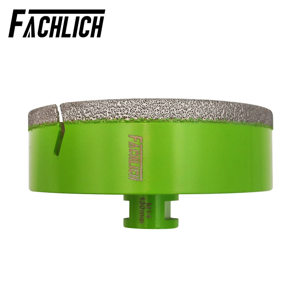 FACHLICH 1pc Dia130mm M14 Diamond Core Drill Bits Ceramic Tile Marble Granite Stone Drilling Crowns Angle Grinder Hole Opener