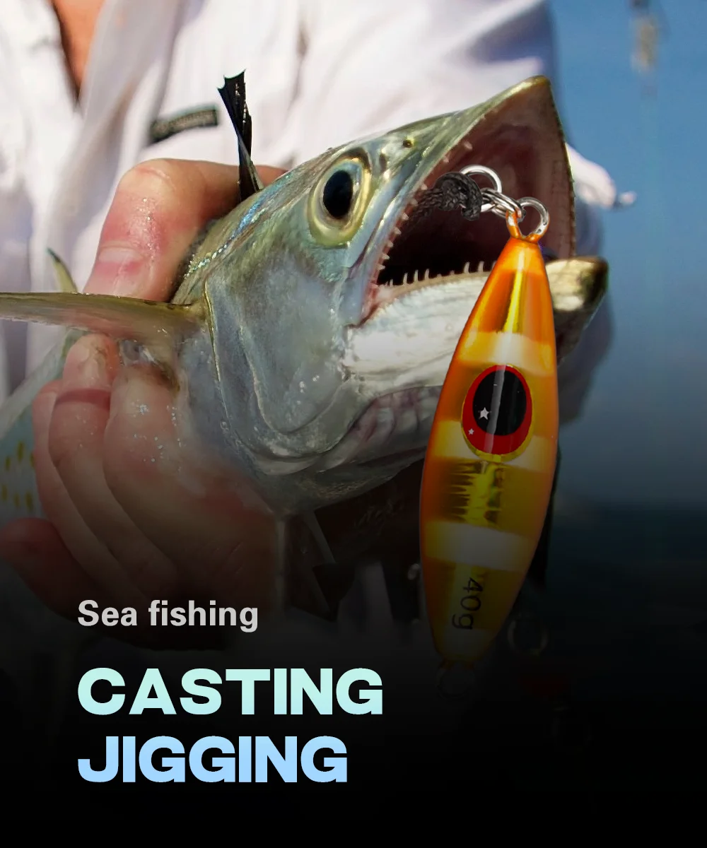Thorforce 10 20 30 40 60 80 100 120G Aydınlık Metal Jigging Yemi Kıyı Dökümü Yavaş Düşüş Arı Pitch Jigleri Pesca Balıkçılık Yemi