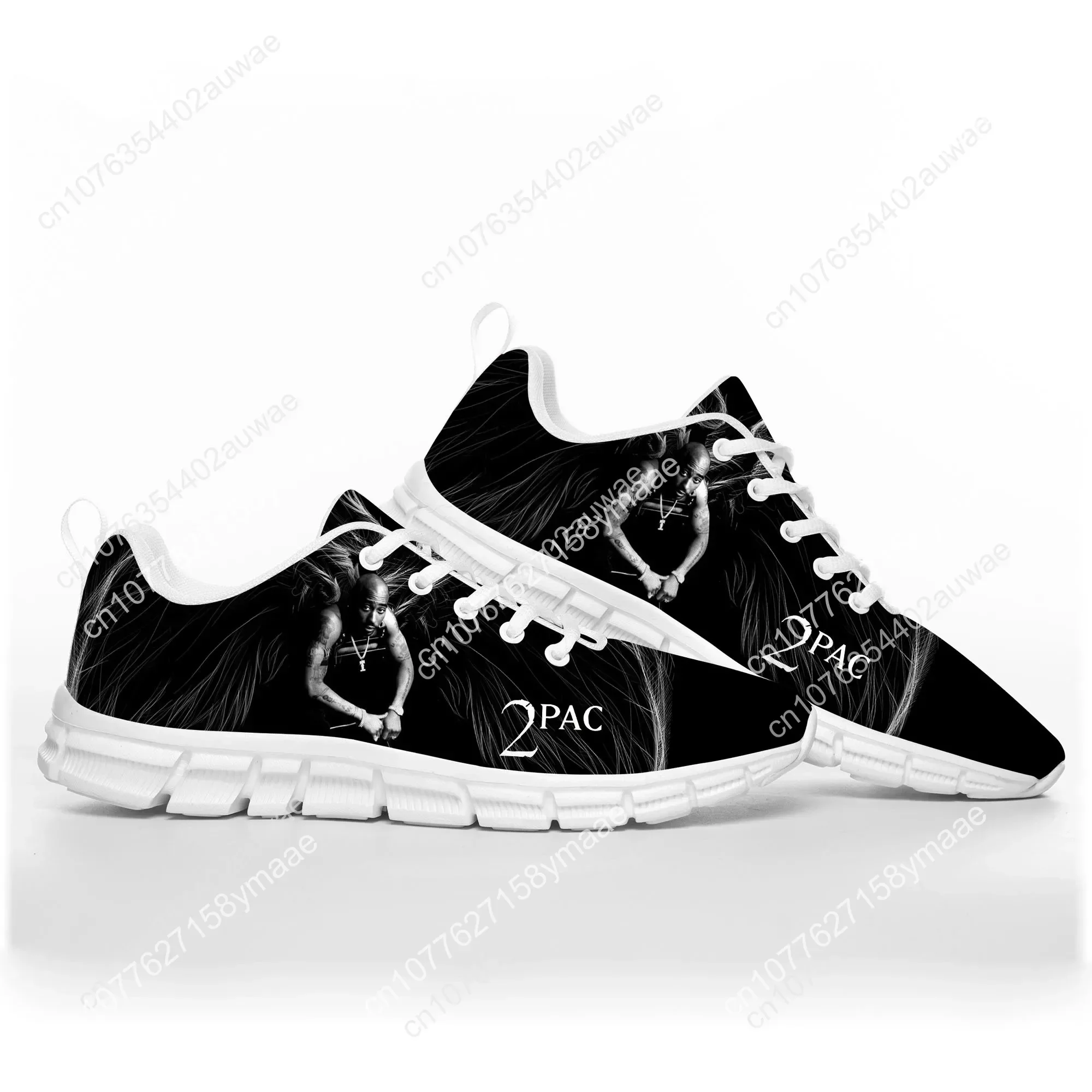 Men's Sneakers Tupac 2pac Hip Hop Sports Shoes Mens Womens Teenager Cozy Fashion Sneakers Casual Custom High Quality Couple Shoe
