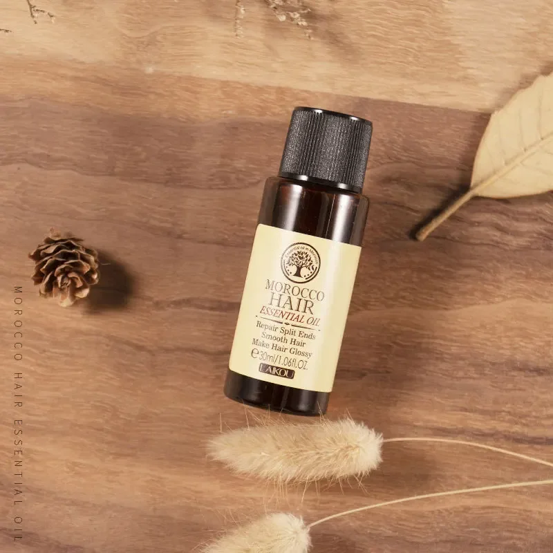 30 مللي زيت العناية بالشعر متعدد الوظائف لأنواع الشعر الجاف زيت الأركان المغربي النقي للشعر زيت طبيعي ناعم لإصلاح جذور الشعر أيضًا #4