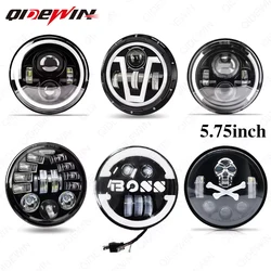New Style Black Chrome 5.75 Inch LED Headlight 5 3/4