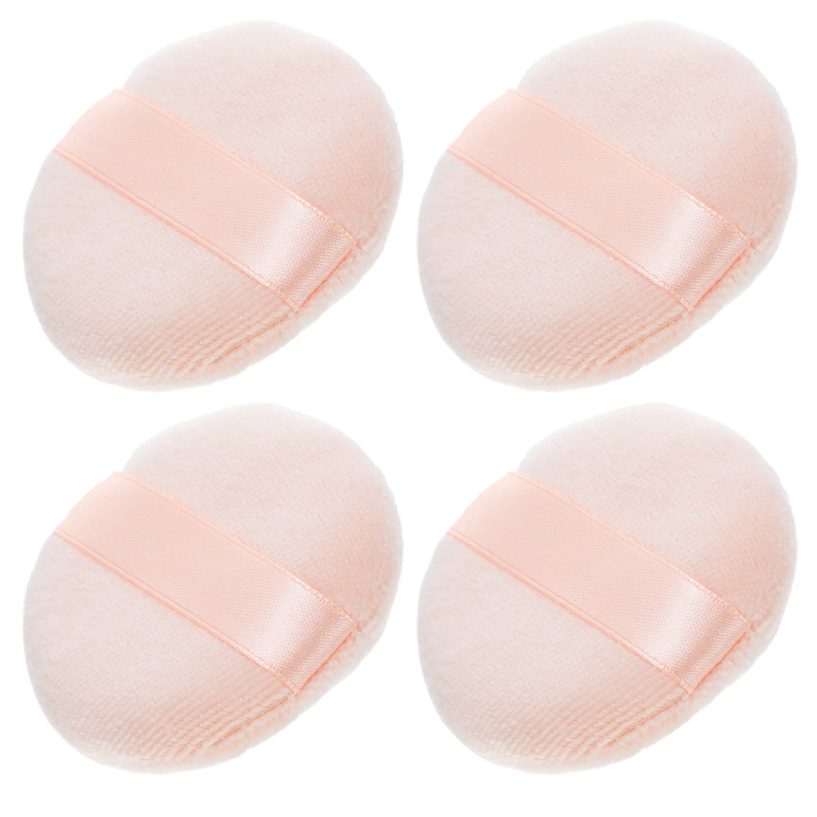 4 Stück loser Puderquaste, runder Make-up-Schwamm, hochwertiger, weicher, sanfter Foundation-Anwendungs-Gesichts-Concealer