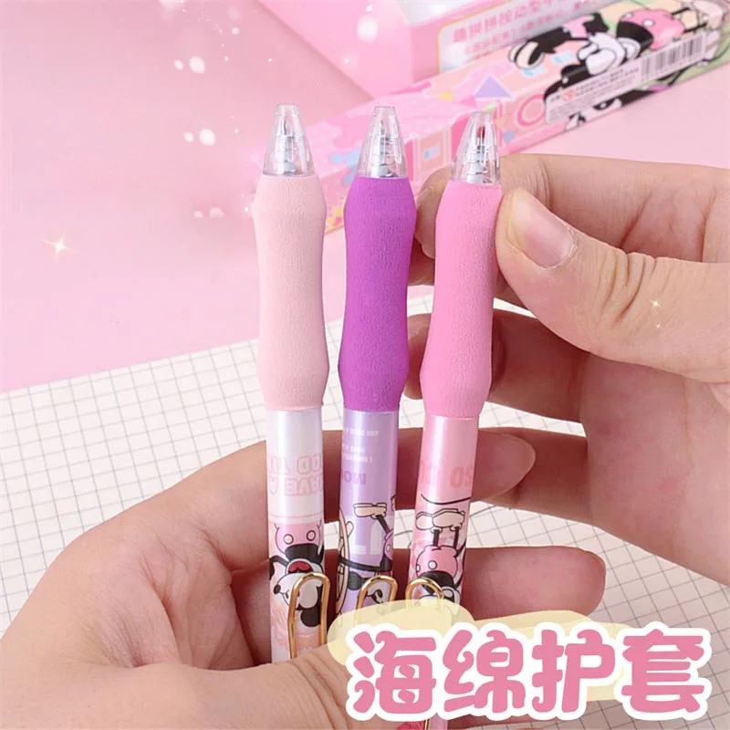 Imagem -03 - Disney-kawaii Imprensa Gel Pen Canetas Assinatura Tinta Preta Bonito Mouse Escritório e Material Escolar Brinde Promocional 36 Pcs Lote 0.5 mm