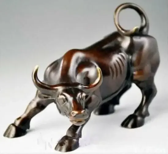 

Big Wall Street Bronze Fierce Bull OX Statue 13 cm * / 5.10 inches