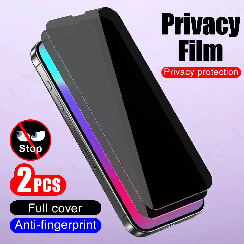 

2 шт. защитная пленка из закаленного стекла для iPhone 17 16 Pro Max, защитная пленка для экрана смартфона 15 Plus 14 Pro 13 12 11 X
