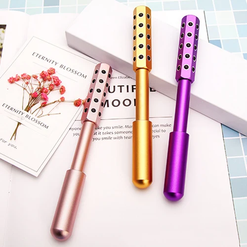 Imagen 1 del producto Rodillo facial de piedra de germanio, rodillo escultor de belleza, herramienta de masaje Facial para levantamiento de cara y cuidado de la piel