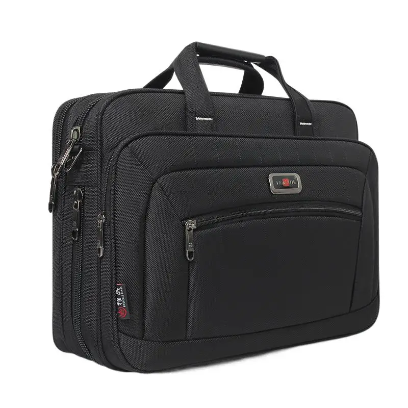 Grande Capacidade Oxford Business Briefcase, Bolsa Masculina, 15.6 "Polegada, Bolsa para Laptop, Escritório, Masculino, Ombro, Mensageiro