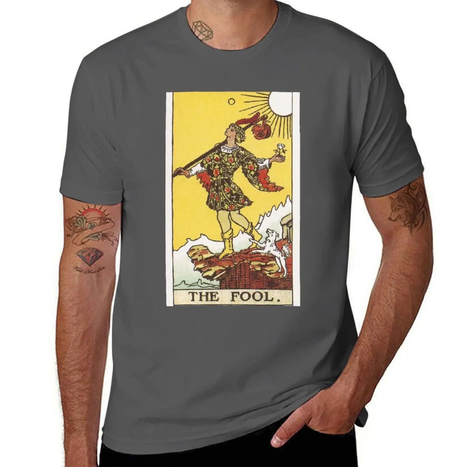 

The Fool - Tarot T-Shirt man t shirts graphic cotton t shirts high quality T-Shirt