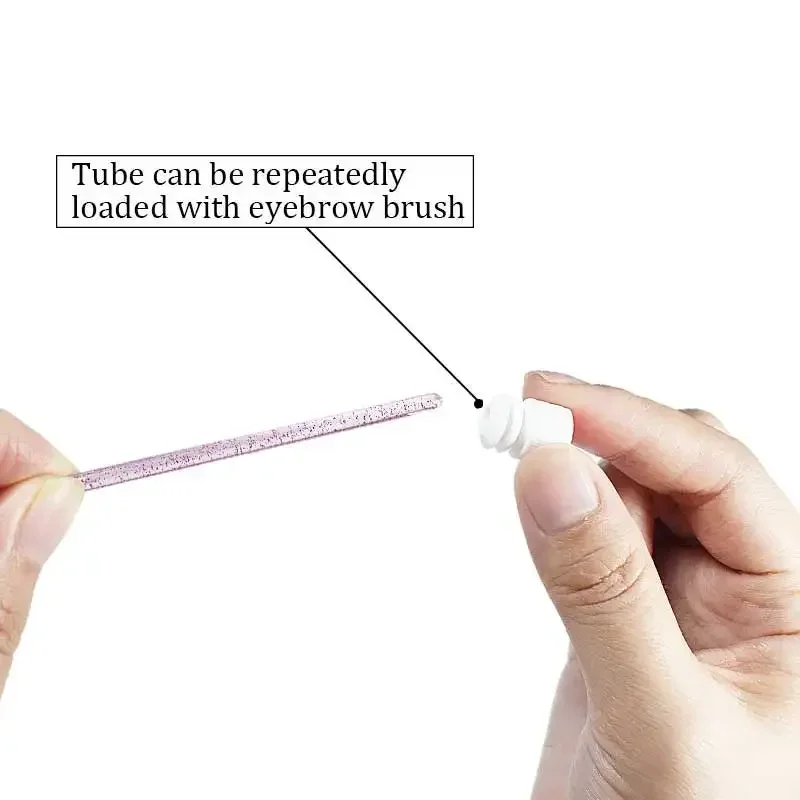 50 قطعة من أنابيب فرشاة الرموش مع عصي الماسكارا الكريستالية ومشط الحواجب - أدوات مكياج لأدوات تطبيق الرموش/الحواجب #3