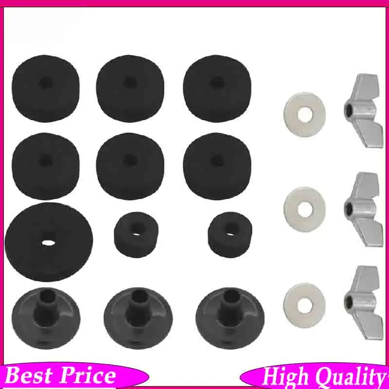 18-Piece Complete Cymbal Stand Care Kit – Replacement Felts, Sleeves, Washers & Wing Nuts for Hi-Hat, Crash & Ride Stands