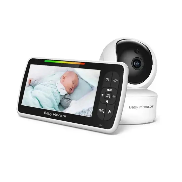 

Hot Sale SM650 5 Inch 2.4G PTZ Smart Video Monitor Two Way Talk Night Vision Baby Camera