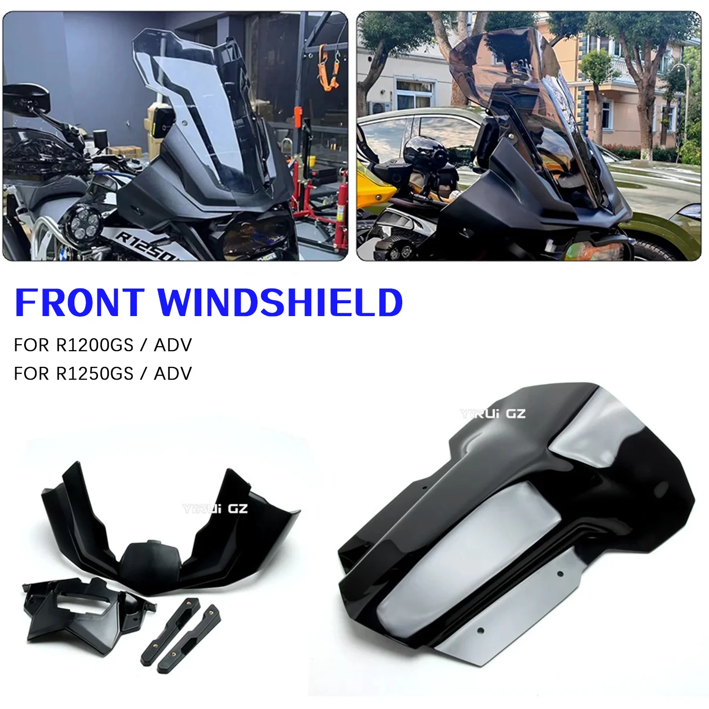 Motorcycle Windscreen Sport Screen Deflector For BMW R1250GS Adventure R1200GS ADV LC 2013-2025 R1250GSA 2023 Front Windshield