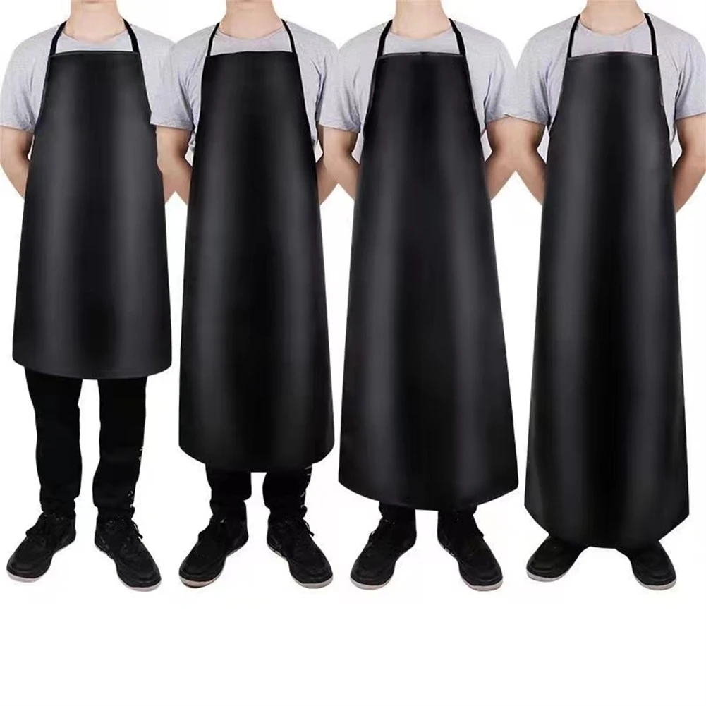 Heavy Duty Apron, Waterproof and Oilproof PVC Leather, Suitable for Home or Studio, Soft and Wrinkle resistant