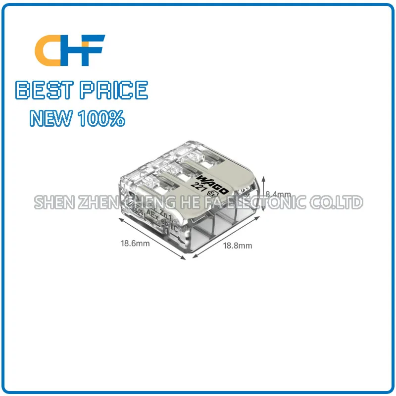 10PCS 221-483 WAGO explosion-proof wiring terminal and wire connector, brand new original in stock