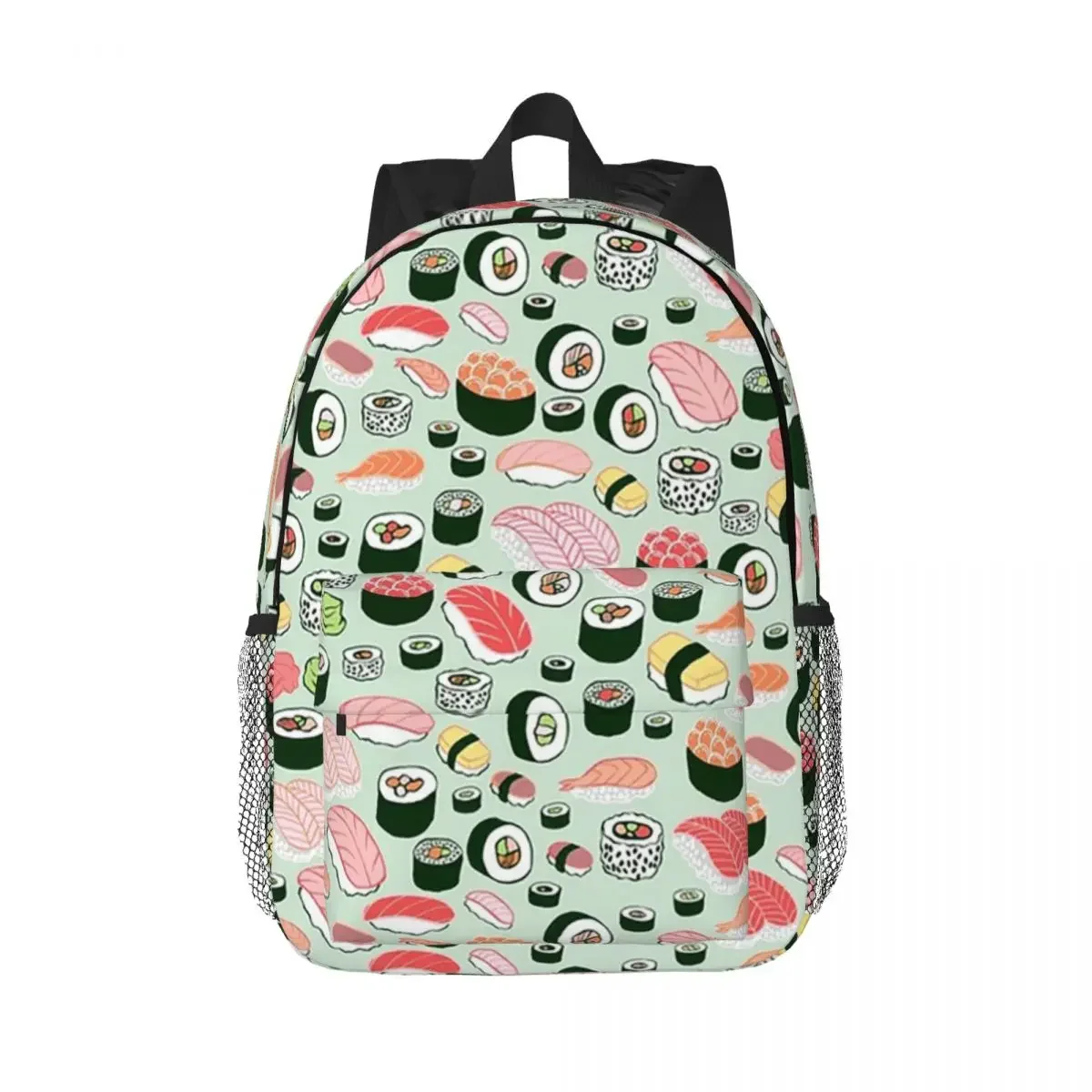 

Sushi Forever Backpacks Boys Girls Bookbag Cartoon Students School Bags Travel Rucksack Shoulder Bag Large Capacity