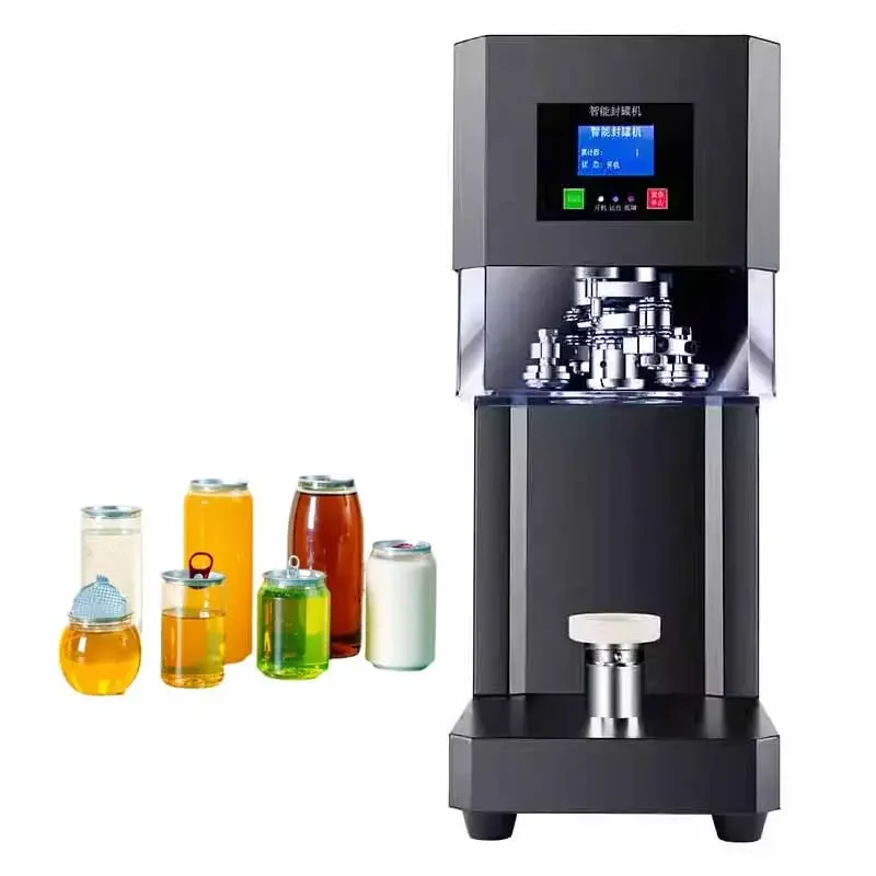 

Ce Certified Automatic Can Sealing Machine Quick Sealing Milk Tea Beer Coffee Can Sealing Machine