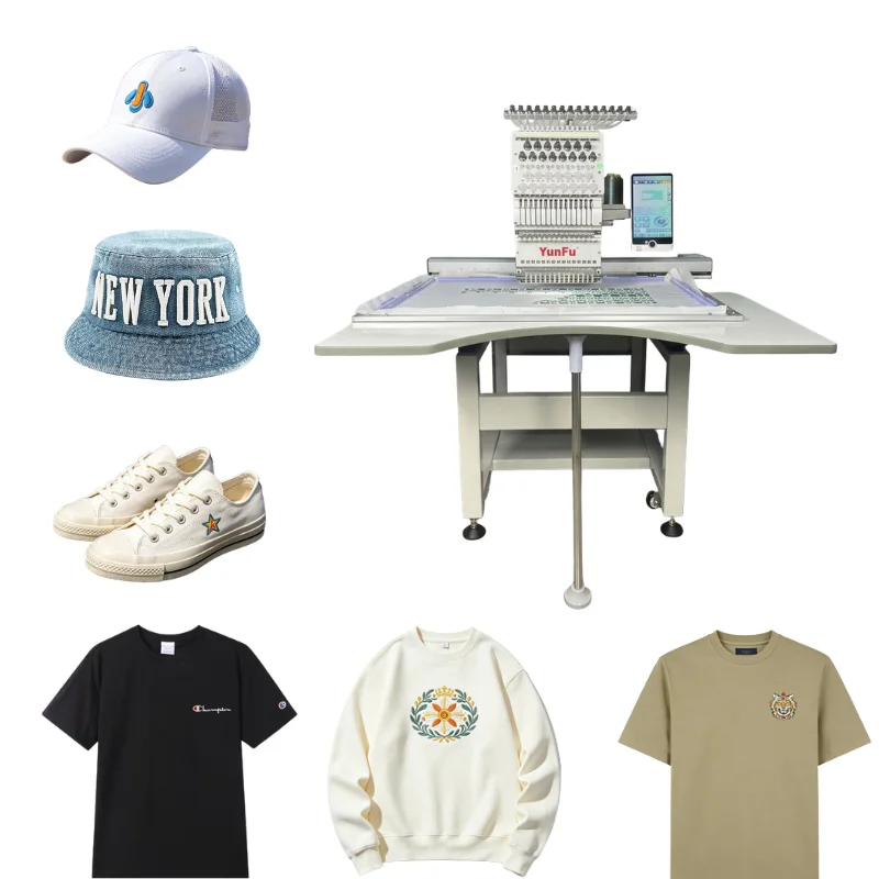 Factory Direct 12/15 Single Head Machine Cap Embroidery Garment Embroidery Commercial-grade 3D Foam Embroidery