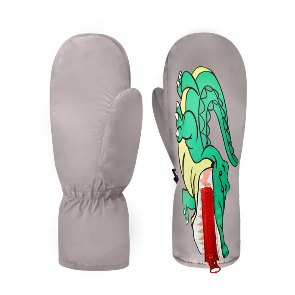

Зимняя одежда, теплые лыжные перчатки, противоскользящие утепленные зимние перчатки, плюшевые хлопковые перчатки с героями мультфильмов для верховой езды