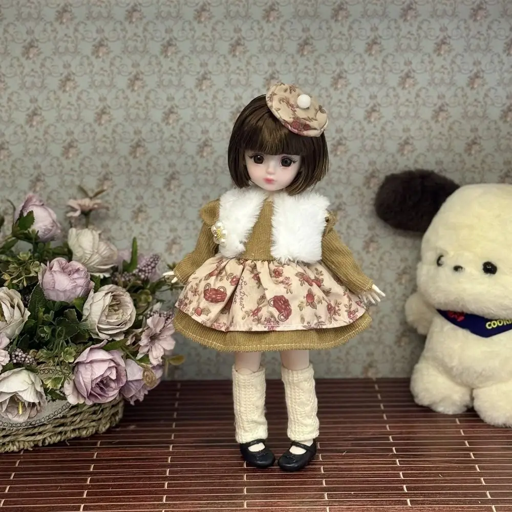 Bambola incernierata con vestiti 30 cm bambola BJD vestire 1/6 BJD giunti rimovibili bambola carina colorata 1/6 bambole Bjd regali per ragazze