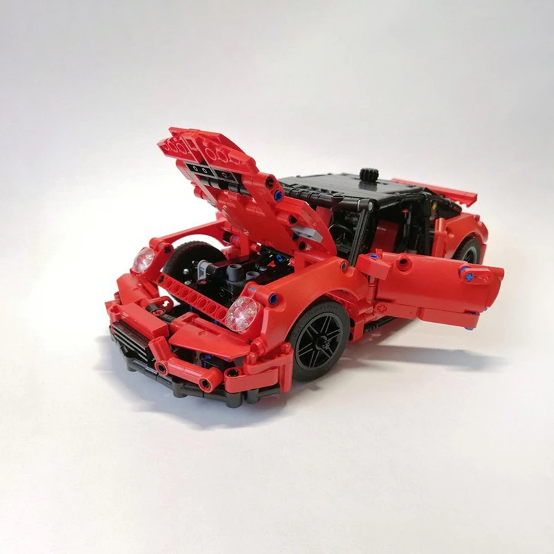 Champion Speed Cars Moc Baustein Mix Wettbewerb Modulares Gebäude Modell Technologie Ziegel DIY Montage Spielzeug Urlaub Geschenke