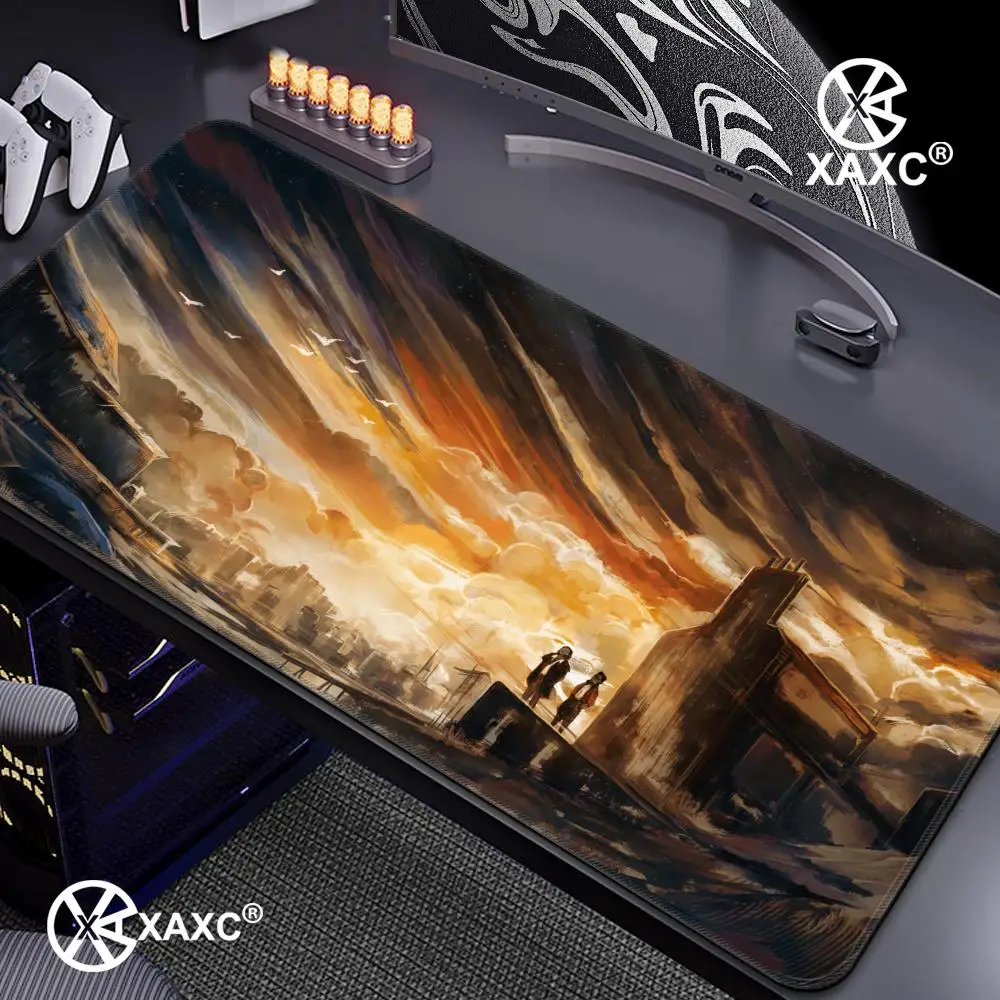 D-Disco E-Elysium Mouse Pad Large Gaming Mouse Pad Print Waterproof XXL Desk Mat For PC Laptop Non-Slip Desk Mat Carpet HYBXXC