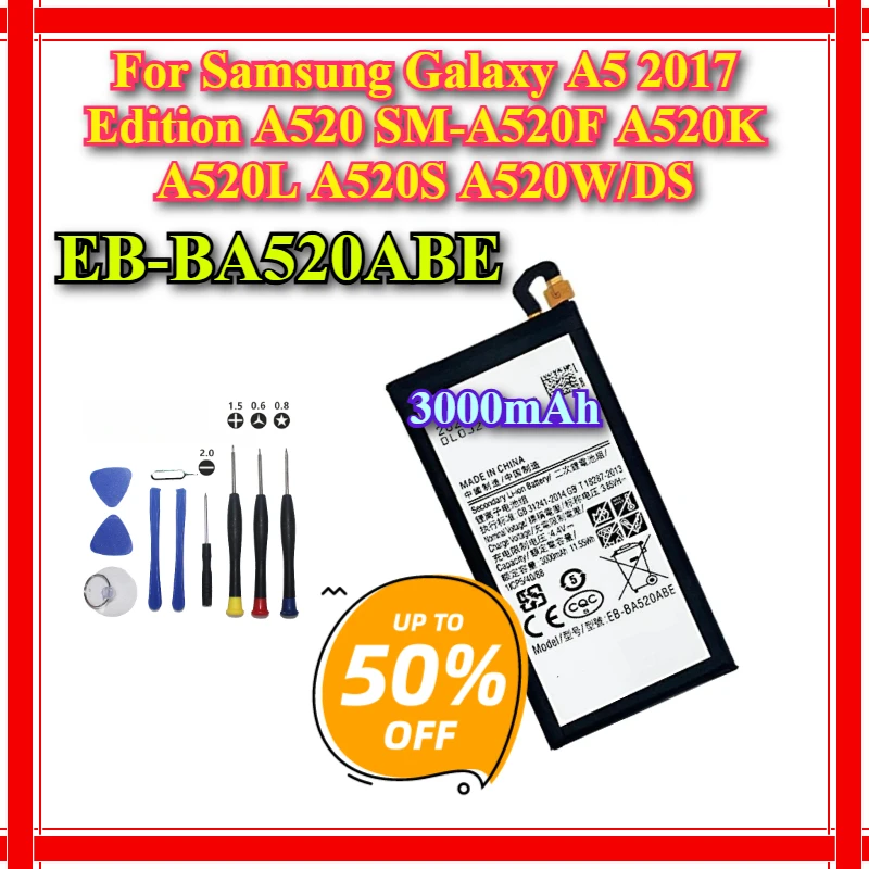 EB-BA520ABE 3000Mah… - image