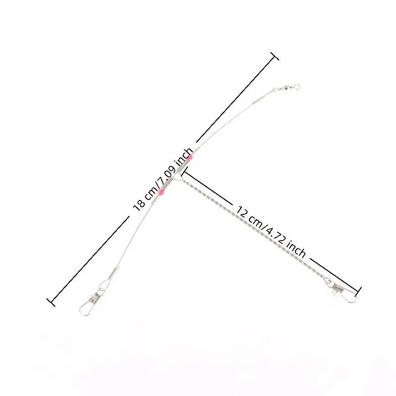 Neue Anti-Wicklung 1-5 Swivel String Angelhaken Stahl Rigs Draht Vorfach Haken Stahl Angelhaken Köder Zubehör