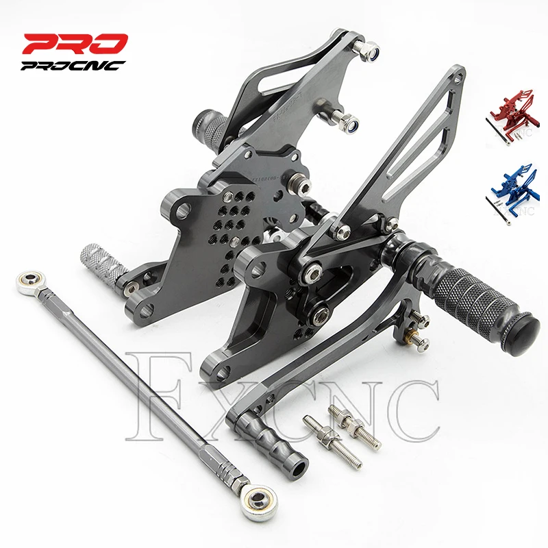 

Adjustable Aluminum Motorcycle Rearset For KAWASAKI ZX10R 2006-2010 Footrest Footpeg Rear Set Footrest Foot peg