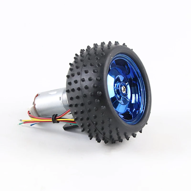 6V 12V 24V 3W DC Encoder Gear Motor JGA25-370B Vehicle Gear Motors 85mm Wheel Kit Set Gearmotors for Robot Toy Car