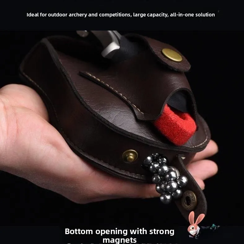 

Профессиональная сумка для лука ABEYINUOR, прочная поясная сумка для хранения рогатки, интегрированная сумка для стальных шариков, унисекс, спортивное снаряжение