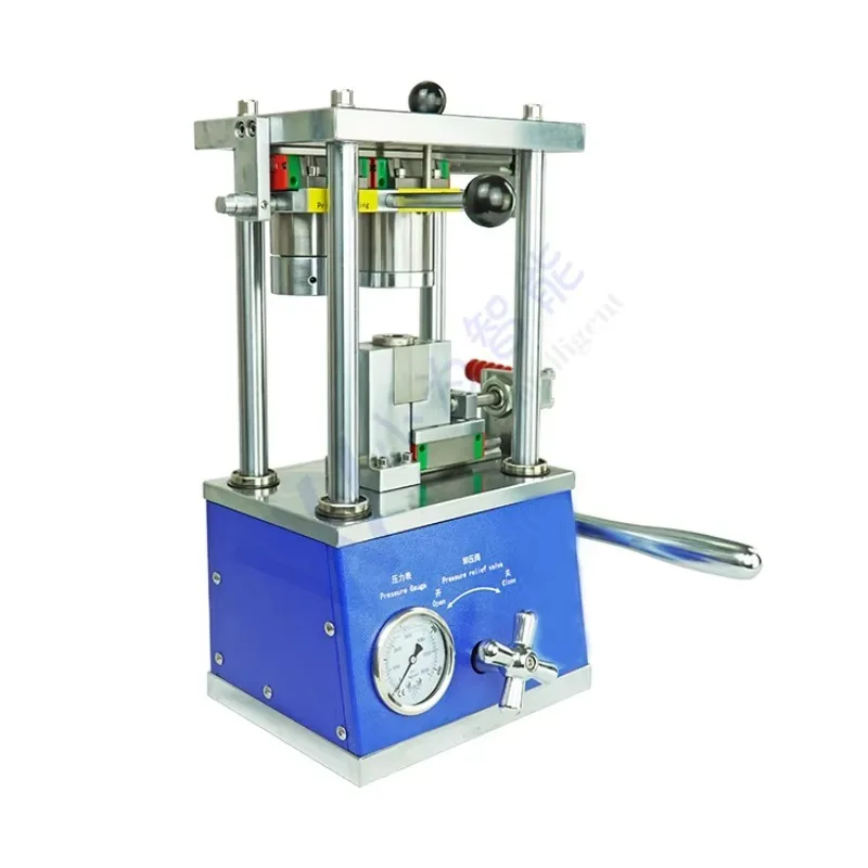 Factory Price Manul Cylindrical Cell Crimper Machine For 32650 26650 18650 Battery Cases Sealing