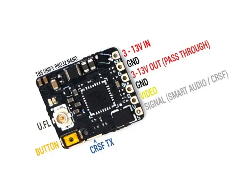 جهاز إرسال نقل الفيديو Tbs Unify Pro32 5g8 Micro Vtx 5.8 جيجا هرتز Ntsc / Pal لطائرة سباق Rc Fpv بدون طيار