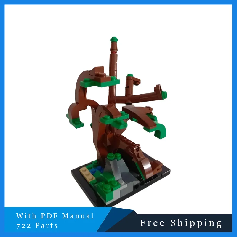 722 PCS Creatieve Retro Twee lagen Tegel Antieke Winkel Modulaire MOC Bouwstenen DIY Montage Speelgoed Set kinderen Kerstcadeau