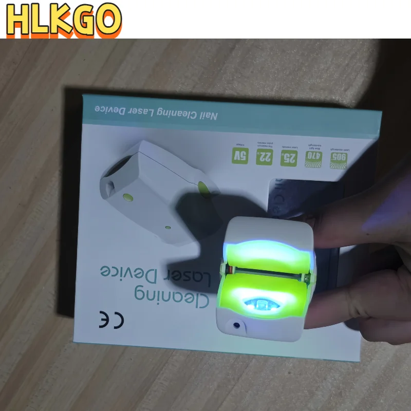 Urządzenie LED do leczenia grzybicy paznokci, laser do czyszczenia onychomikozy, ładowanie USB, światło podczerwone 905nm, światło niebieskie 470nm, salon paznokci