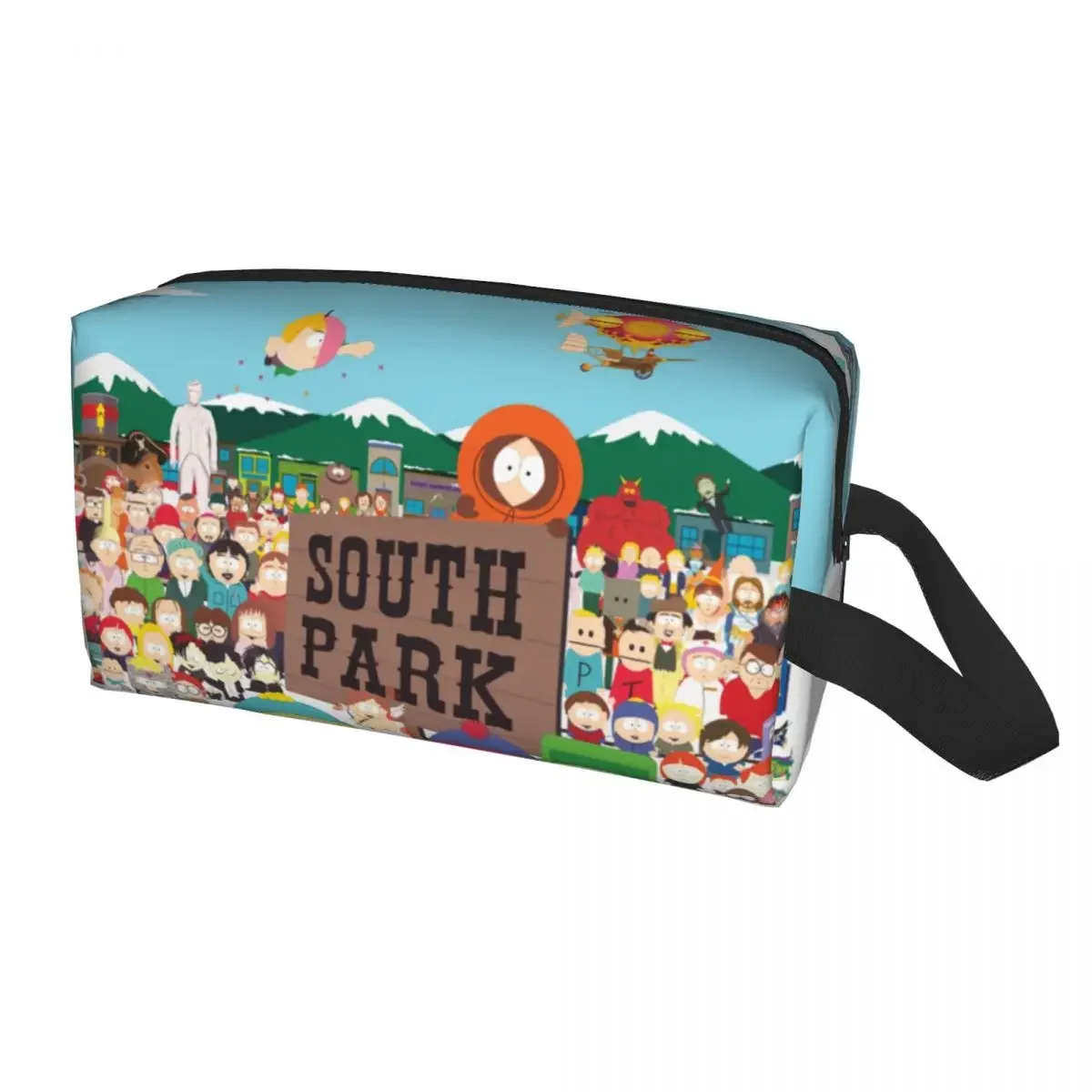 Anime SouthPark Toiletry Bag Women Eric Cartman Cosmetic Makeup Organizer Lady Beauty Storage Dopp Kit Case